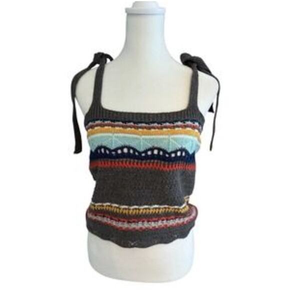 POL Striped Knit Crop Top Size Medium NWOT - Picture 1 of 7